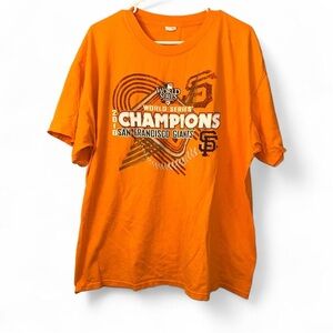 Alstyle World Series sf giants Orange Short Sleeve Tee